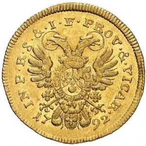 Реверс монеты Курфюршество Бавария, 1 дукат, 1792