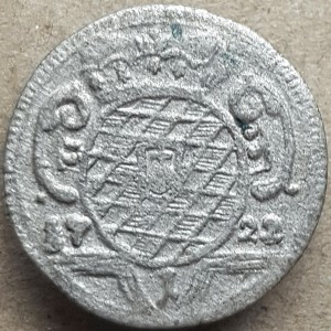 Реверс монеты Курфюршество Бавария, 1 крейцер, 1715-1724
