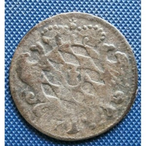 Реверс монеты Курфюршество Бавария, 1 крейцер, 1745-1752