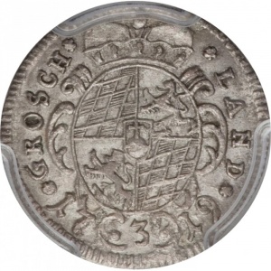 Реверс монеты Курфюршество Бавария, 3 крейцера, 1715-1726