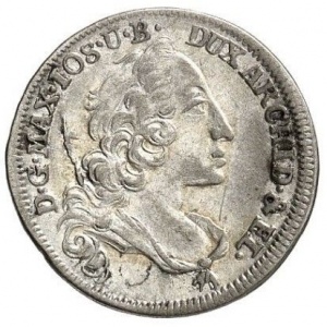Аверс монеты Курфюршество Бавария, 3 крейцера, 1745