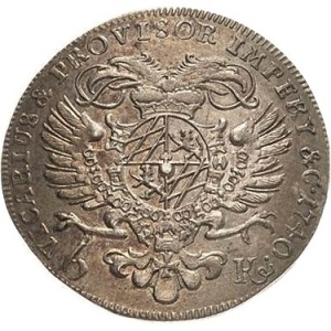 Реверс монеты Курфюршество Бавария, 6 крейцеров, 1740
