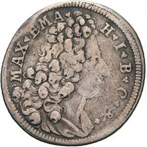Аверс монеты Курфюршество Бавария, 15 крейцеров, 1715-1718