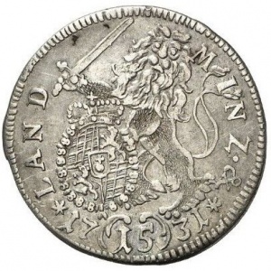 Реверс монеты Курфюршество Бавария, 15 крейцеров, 1727-1731