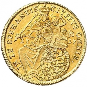 Реверс монеты Курфюршество Бавария, 1 дьёр, 1715-1726