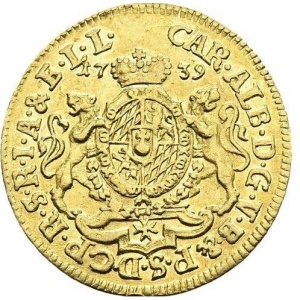 Аверс монеты Курфюршество Бавария, 1 дукат, 1737-1739