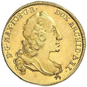 Аверс монеты Курфюршество Бавария, 1 дукат, 1745