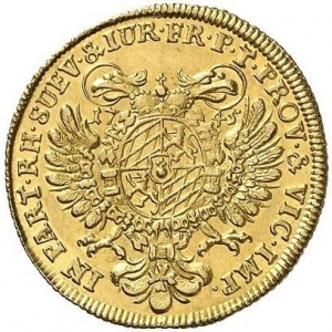 Реверс монеты Курфюршество Бавария, 1 дукат, 1745
