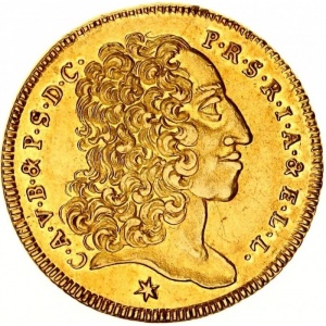 Аверс монеты Курфюршество Бавария, 1 каролин, 1726-1732