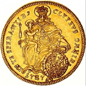 Реверс монеты Курфюршество Бавария, 1 каролин, 1726-1732