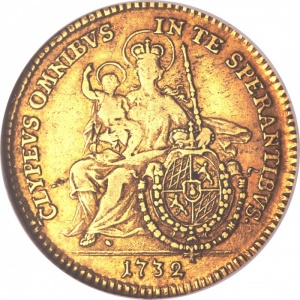 Реверс монеты Курфюршество Бавария, 1 каролин, 1732-1737