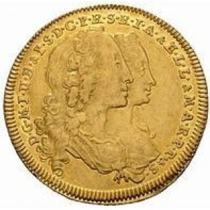 Аверс монеты Курфюршество Бавария, 1 дукат, 1747, Брак Максимилиана III Иосифа и Марии Анны