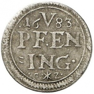Реверс монеты Курфюршество Бавария, 5 пфеннигов, 1683-1684
