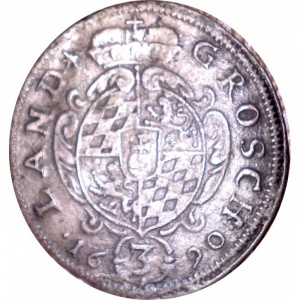 Реверс монеты Курфюршество Бавария, 3 крейцера, 1690-1694