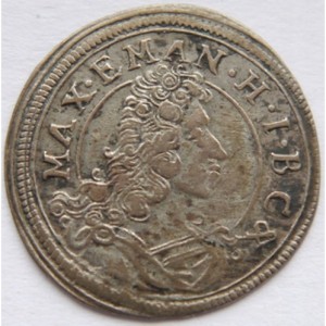 Аверс монеты Курфюршество Бавария, 3 крейцера, 1695-1698