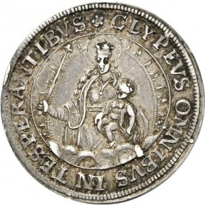 Реверс монеты Курфюршество Бавария, ⅑ талера, 1623, Монета без даты