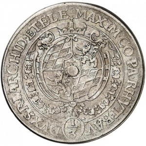 Аверс монеты Курфюршество Бавария, ⅓ талера, 1625