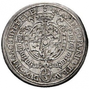 Аверс монеты Курфюршество Бавария, ⅓ талера, 1640