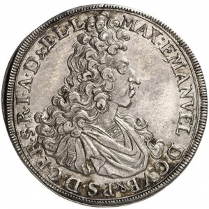 Аверс монеты Курфюршество Бавария, ½ талера, 1694, Бюст на аверсе