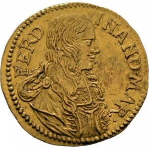 Аверс монеты Курфюршество Бавария, ¼ дуката, 1673
