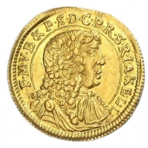 Аверс монеты Курфюршество Бавария, ¼ дуката, 1676