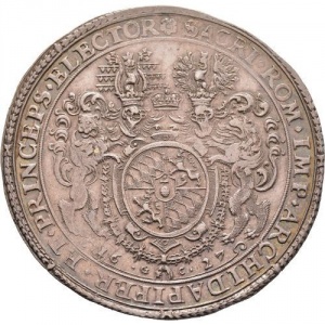 Реверс монеты Курфюршество Бавария, 1 талер, 1627, Щит на реверсе
