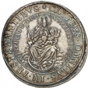 Реверс монеты Курфюршество Бавария, 1 талер, 1643
