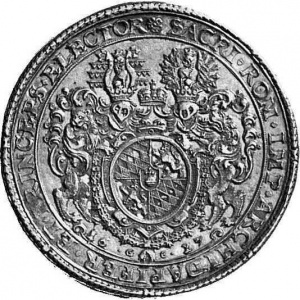 Реверс монеты Курфюршество Бавария, 2 талера, 1627