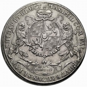 Аверс монеты Курфюршество Бавария, 2 талера, 1638