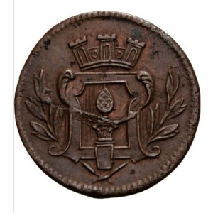 Аверс монеты Свободный город Аугсбург, 1 геллер, 1780-1801