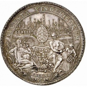 Реверс монеты Свободный город Аугсбург, 1 талер, 1740