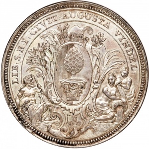 Реверс монеты Свободный город Аугсбург, 2 талера, 1740