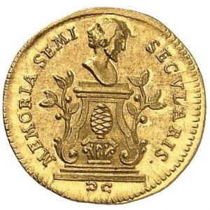 Аверс монеты Свободный город Аугсбург, ½ дуката, 1750, Празднование середины 18-го века