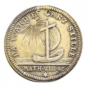 Аверс монеты Свободный город Аугсбург, 1 дукат, 1717, 200 лет реформации