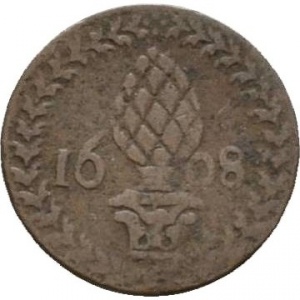 Аверс монеты Свободный город Аугсбург, 1 геллер, 1608-1622