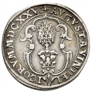 Аверс монеты Свободный город Аугсбург, ⅑ талера, 1623-1625