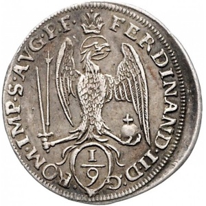 Реверс монеты Свободный город Аугсбург, ⅑ талера, 1626