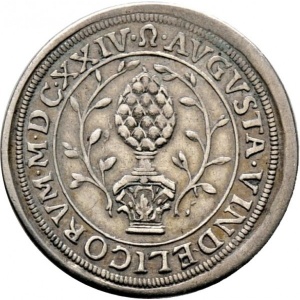 Аверс монеты Свободный город Аугсбург, ⅙ талера, 1623-1625