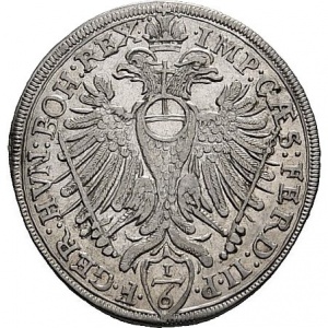 Реверс монеты Свободный город Аугсбург, ⅙ талера, 1628