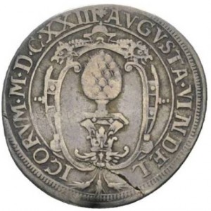 Аверс монеты Свободный город Аугсбург, ¼ талера, 1623