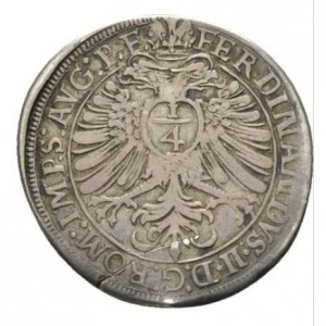 Реверс монеты Свободный город Аугсбург, ¼ талера, 1623