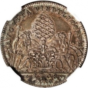 Аверс монеты Свободный город Аугсбург, ¼ талера, 1708