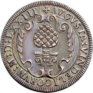 Аверс монеты Свободный город Аугсбург, 30 крейцеров, 1573