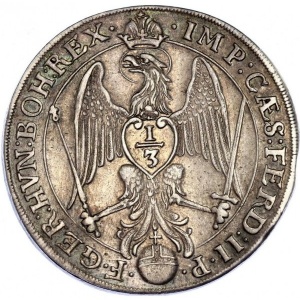 Реверс монеты Свободный город Аугсбург, ⅓ талера, 1626