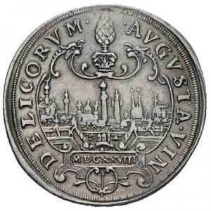 Аверс монеты Свободный город Аугсбург, ⅓ талера, 1628