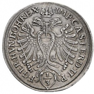 Реверс монеты Свободный город Аугсбург, ⅓ талера, 1628