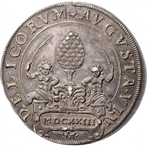 Аверс монеты Свободный город Аугсбург, ½ талера, 1623