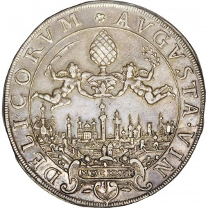Аверс монеты Свободный город Аугсбург, ½ талера, 1627