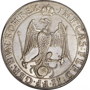 Реверс монеты Свободный город Аугсбург, ½ талера, 1627