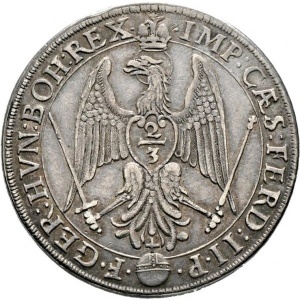 Реверс монеты Свободный город Аугсбург, ⅔ талера, 1627